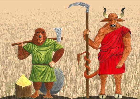 Sonderausstellung Landwirtschaft Illustration Sonderausstellung Landwirtschaft Illustration