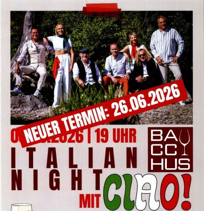 Italienische Nacht im Bacchus, © Bacchus Italienische Nacht im Bacchus, © Bacchus