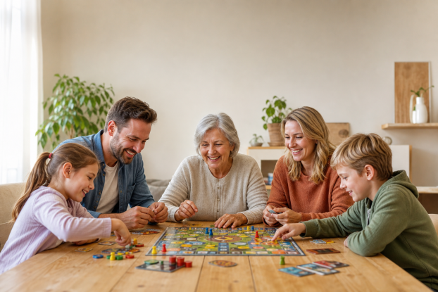Familien-Brettspiel Nachmittag Familien-Brettspiel Nachmittag