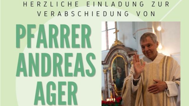 Verabschiedung Pfarrer Andreas Ager, © Pfarrkirchenstiftung St. Martin, Waging Verabschiedung Pfarrer Andreas Ager, © Pfarrkirchenstiftung St. Martin, Waging