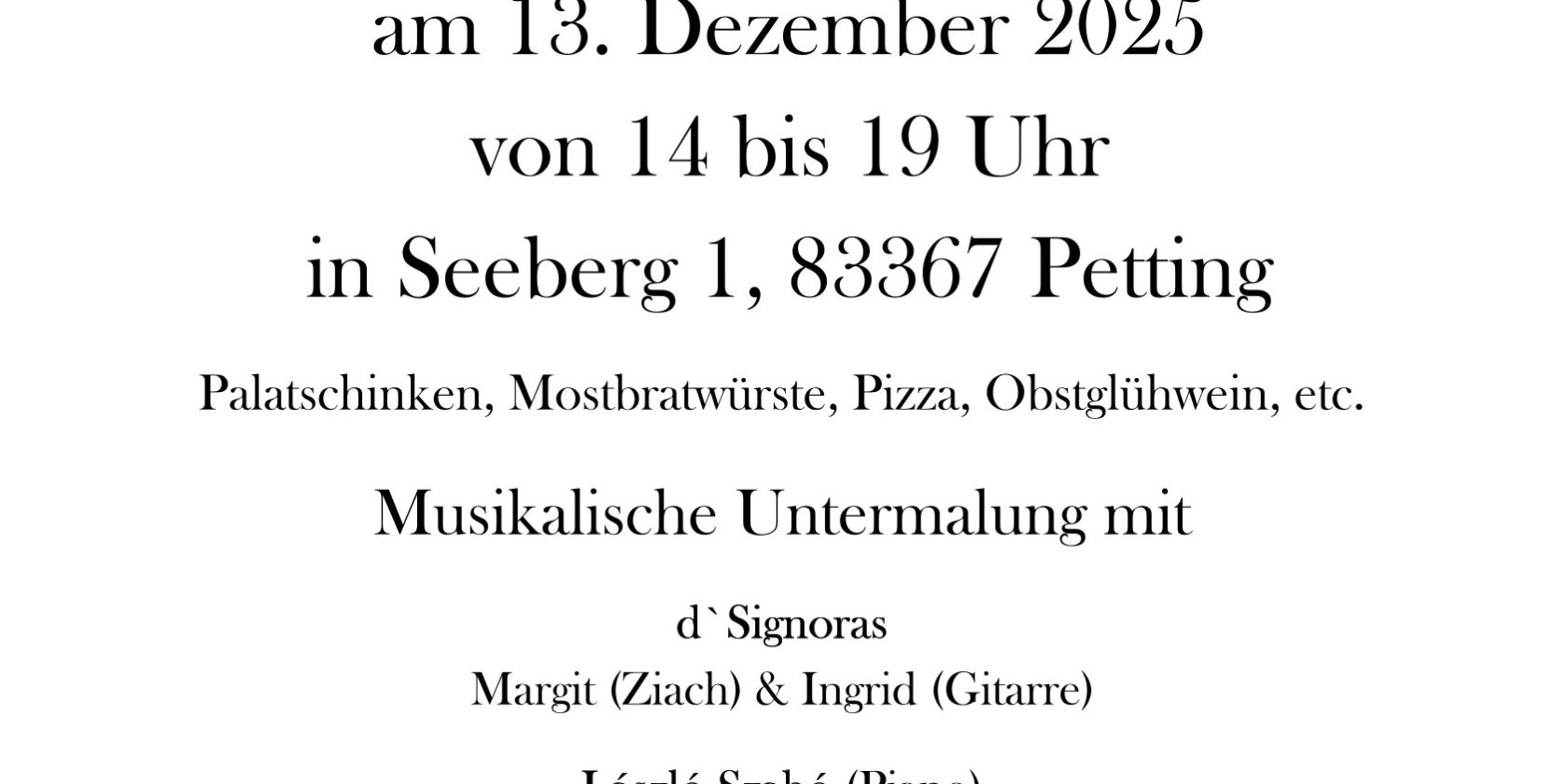 Seeberg Weihnachtzauber Seeberg Weihnachtzauber