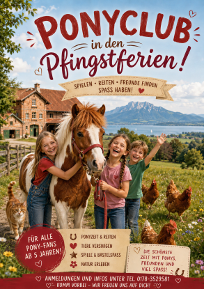 Ponyclub in den Pfingstferien Ponyclub in den Pfingstferien