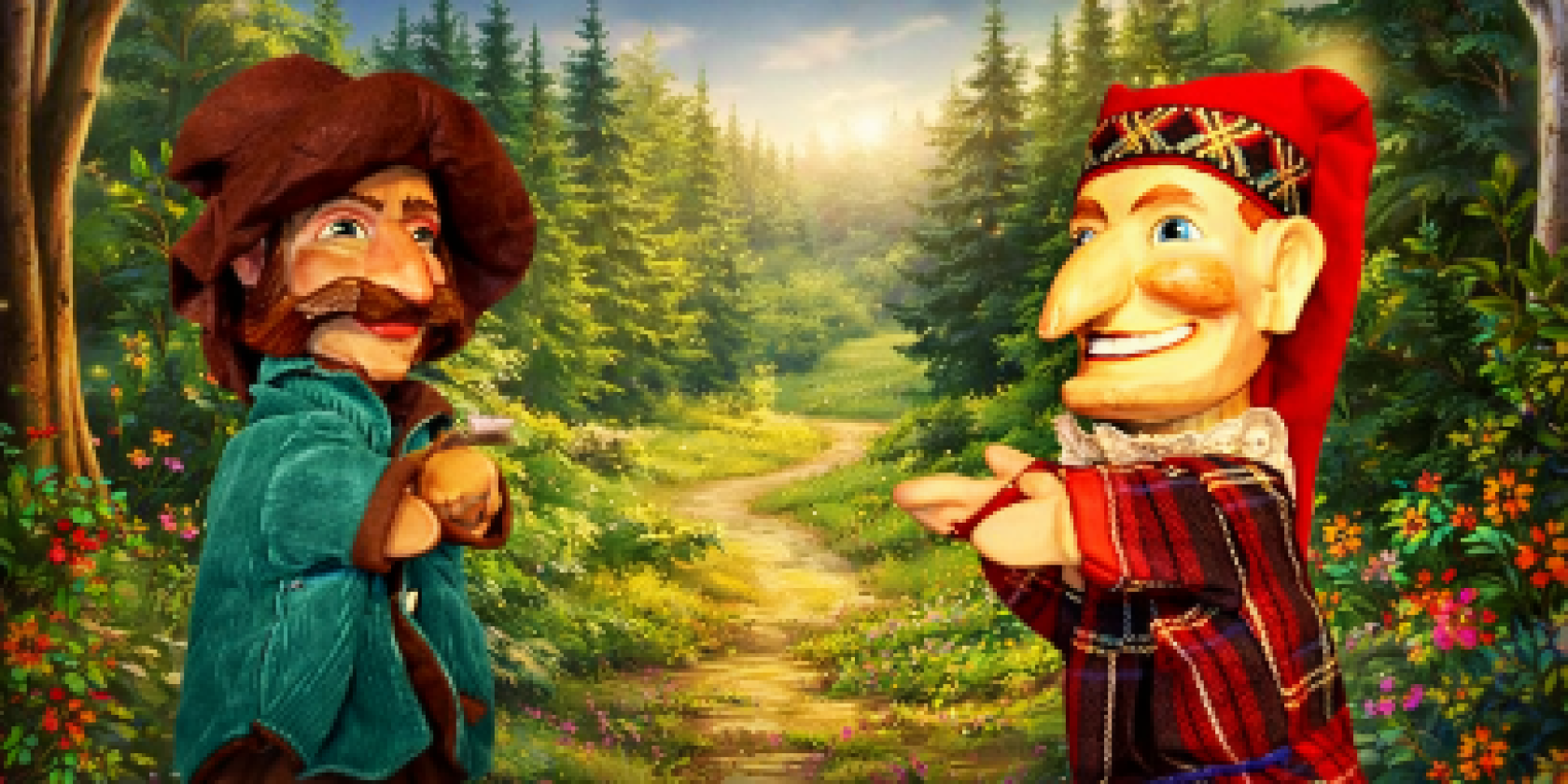 Puppentheater. Kasperl und der Räuber Schnauzbart Puppentheater. Kasperl und der Räuber Schnauzbart