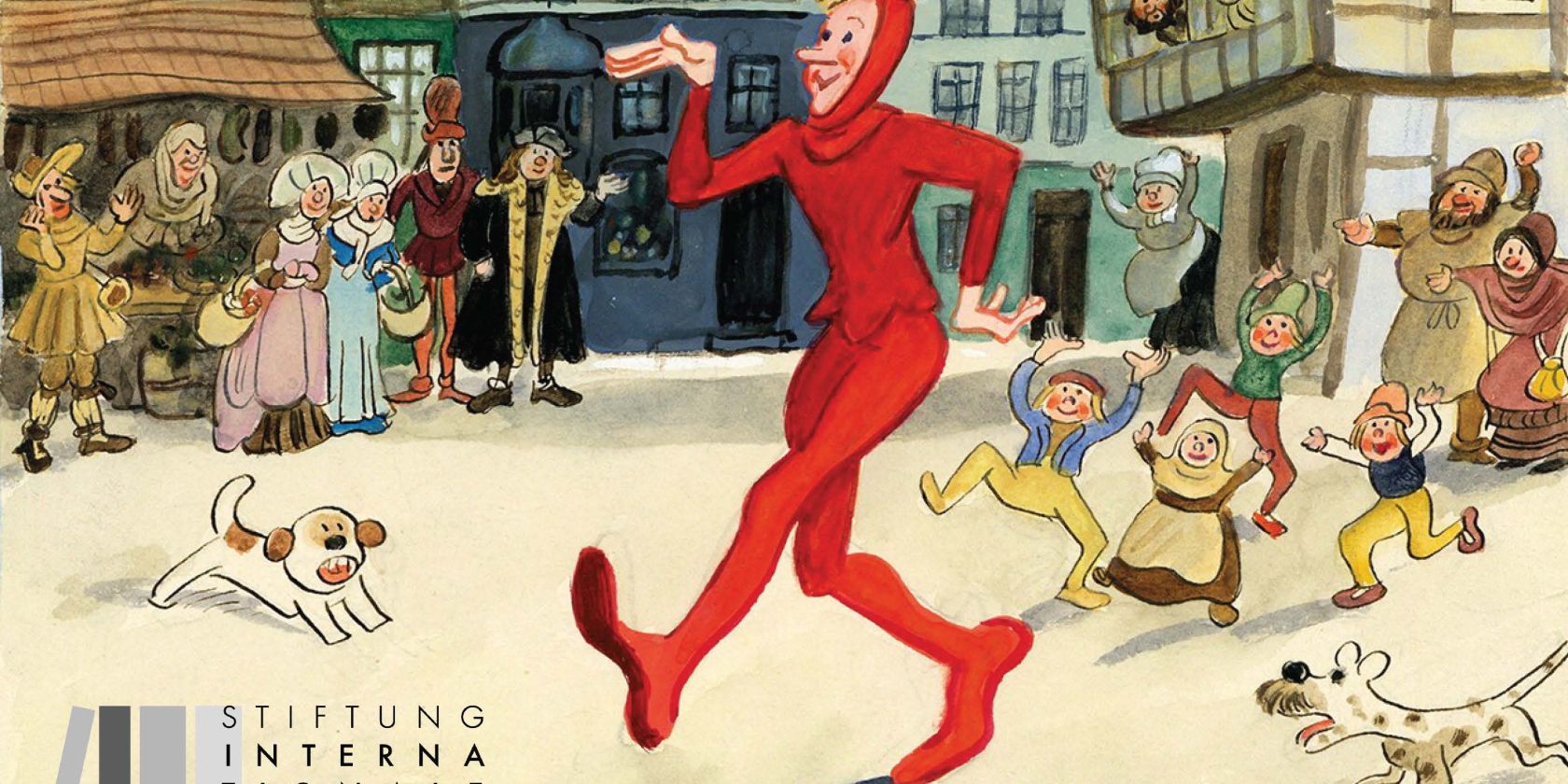 Ausstellungsplakat "Es geht um die Kinder. Walter Trier, der Illustrator von Erich Kästners Kinderbüchern, © Walter Trier / IJB Ausstellungsplakat "Es geht um die Kinder. Walter Trier, der Illustrator von Erich Kästners Kinderbüchern, © Walter Trier / IJB