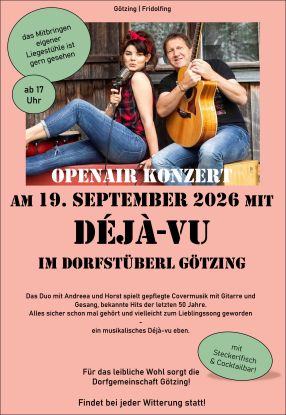 Open Air mit Déjà-vu Open Air mit Déjà-vu