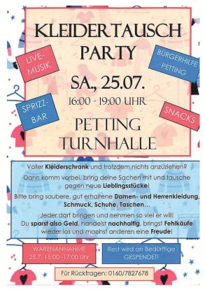 Kleidertauschparty mit Live Musik Kleidertauschparty mit Live Musik