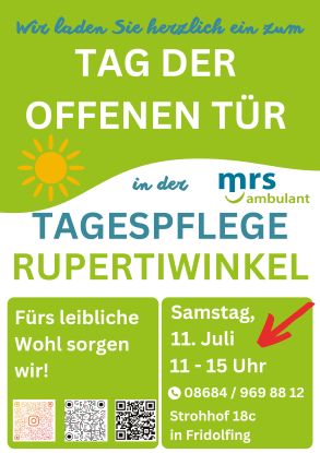 Tag der offenen Türe, © Tagespflege Rupertiwinkel Tag der offenen Türe, © Tagespflege Rupertiwinkel