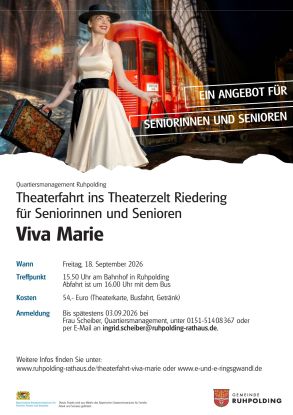 Theaterfahrt ins Theaterzelt Riedering Theaterfahrt ins Theaterzelt Riedering