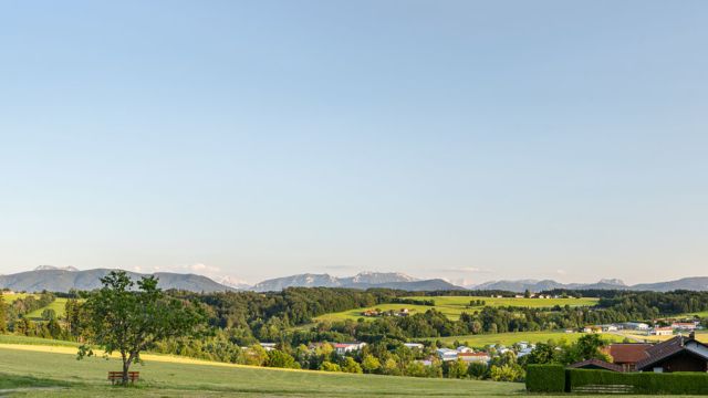 Panoramablick von Gessenberg, © Tourist-Info Waginger See / Richard Scheuerecker Panoramablick von Gessenberg, © Tourist-Info Waginger See / Richard Scheuerecker