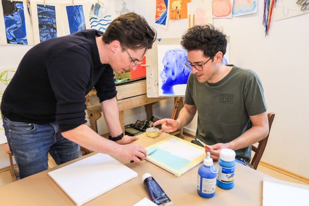 Leinwand Workshop, &copy; WUNDERBR Raum f&uuml;r Kreativit&auml;t