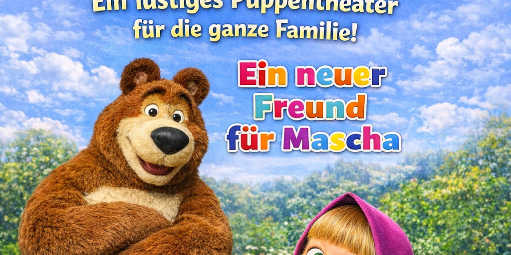 Mascha und der B&auml;r, &copy; Figurentheater Stange