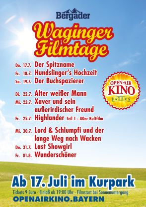 17. Waginger Filmtage, © Agentur Wimmer