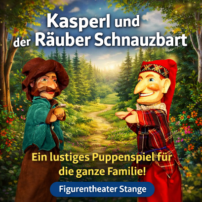 Puppentheater. Kasperl und der R&auml;uber Schnauzbart