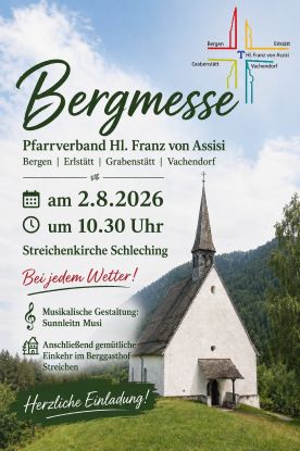 Pfarrverband HI. Franz von Assisi:  - Bergmesse bei der Streichenkirche Schleching-