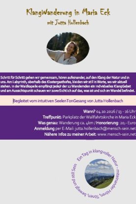 KlangWanderung - Jutta Hollenbach