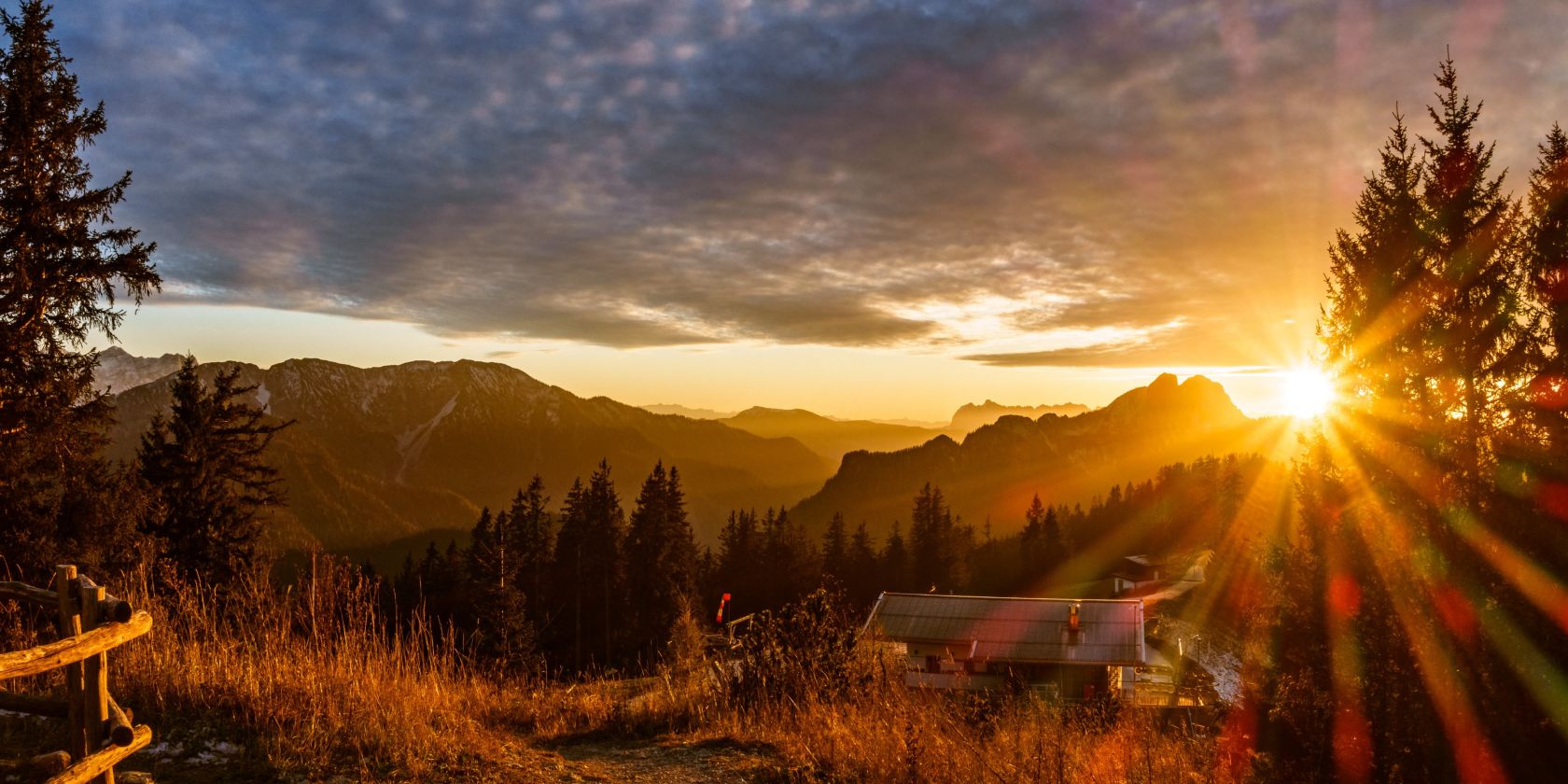 Unternberg Alm mit Panorama, &copy; Ruhpolding Tourismus / Andreas Plenk