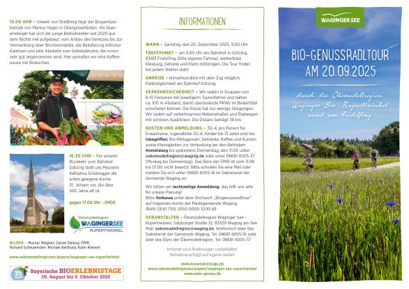 Bio-Genussradltour rund um Fridolfing, © Ökomodellregion Waginger See