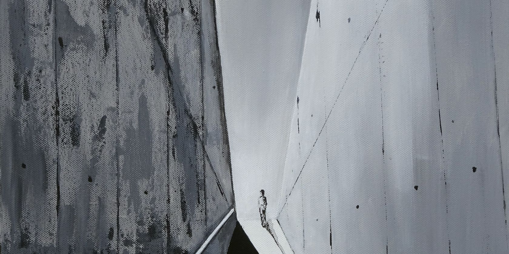 zwischen Betonw&auml;nden II (40cm x 40cm), &copy; ulrike scheinast