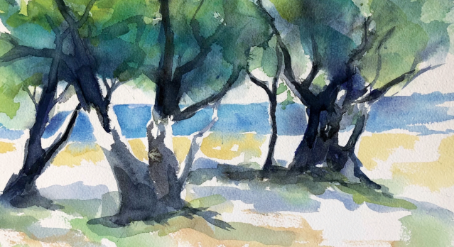 Aquarellmalen- Grundkurs, &copy; Christa Tauser