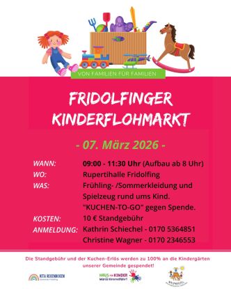 Flohmarkt_07.03.26_InstagramBeitrag, &copy; Kinderg&auml;rten Fridolfing