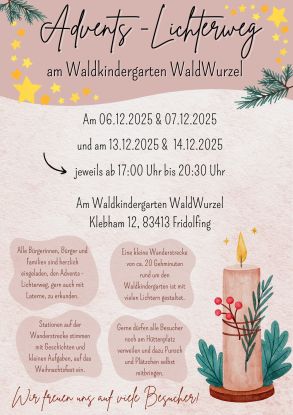 Lichterweg WaldWurzel 2025, © Waldkindergarten WaldWurzel