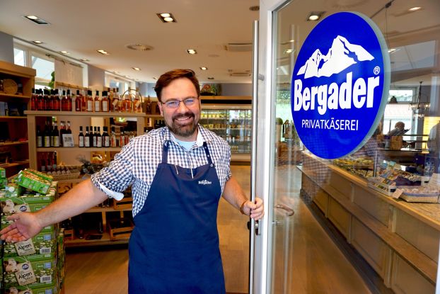 willkommen-im-laden, © Bergader Privatkäserei