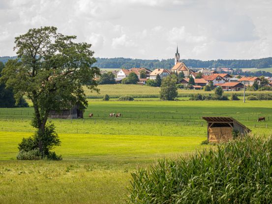 Blick auf Tettenhausen, © Tourist-Info Waginger See / Richard Scheuerecker