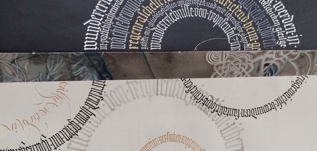 Textura & Handschrift im Dialog, &copy; Gisela zur Strassen