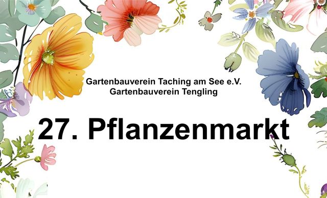 Pflanzenmarkt am Strandbad Taching, &copy; Gartenbauverein Taching