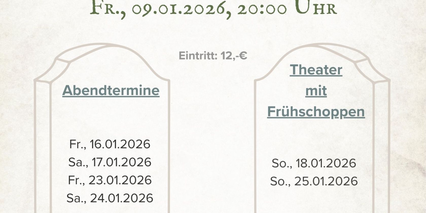 Chaos im Bestattungshaus, &copy; &copy;Theaterverein Grabenst&auml;tt