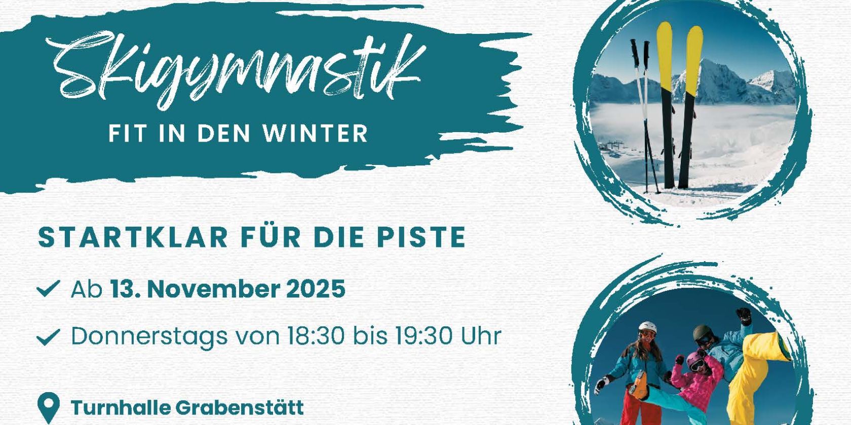 Flyer Skigymnastik, &copy; &copy;TSV Grabenst&auml;tt