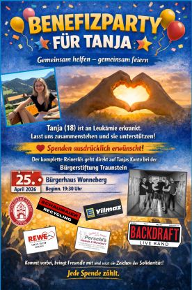 Benefizparty f&uuml;r Tanja