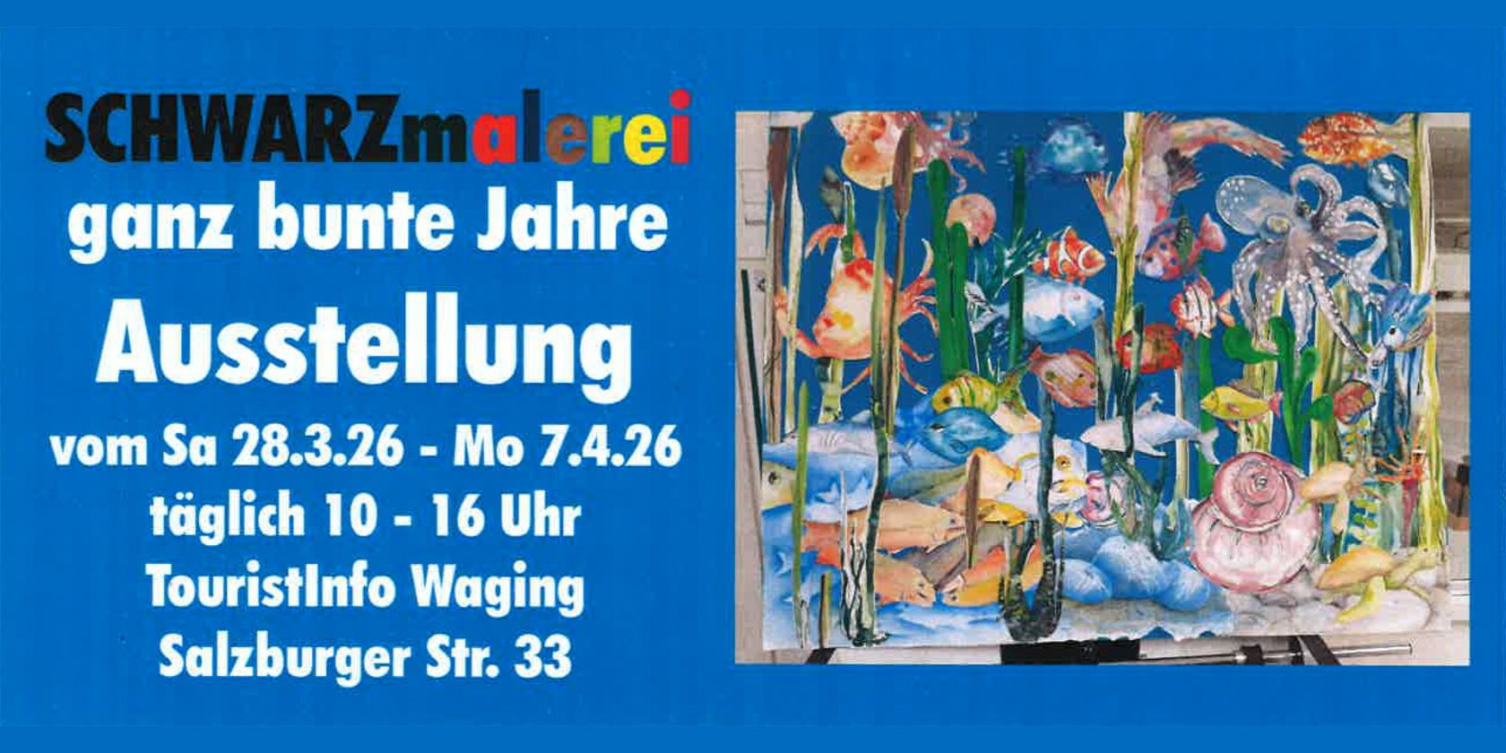 Ausstellung SCHWARZmalerei - ganz bunte Jahre, &copy; Elmar Schwarz