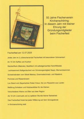 50 Jahre Fischerverein Kirchanschöring