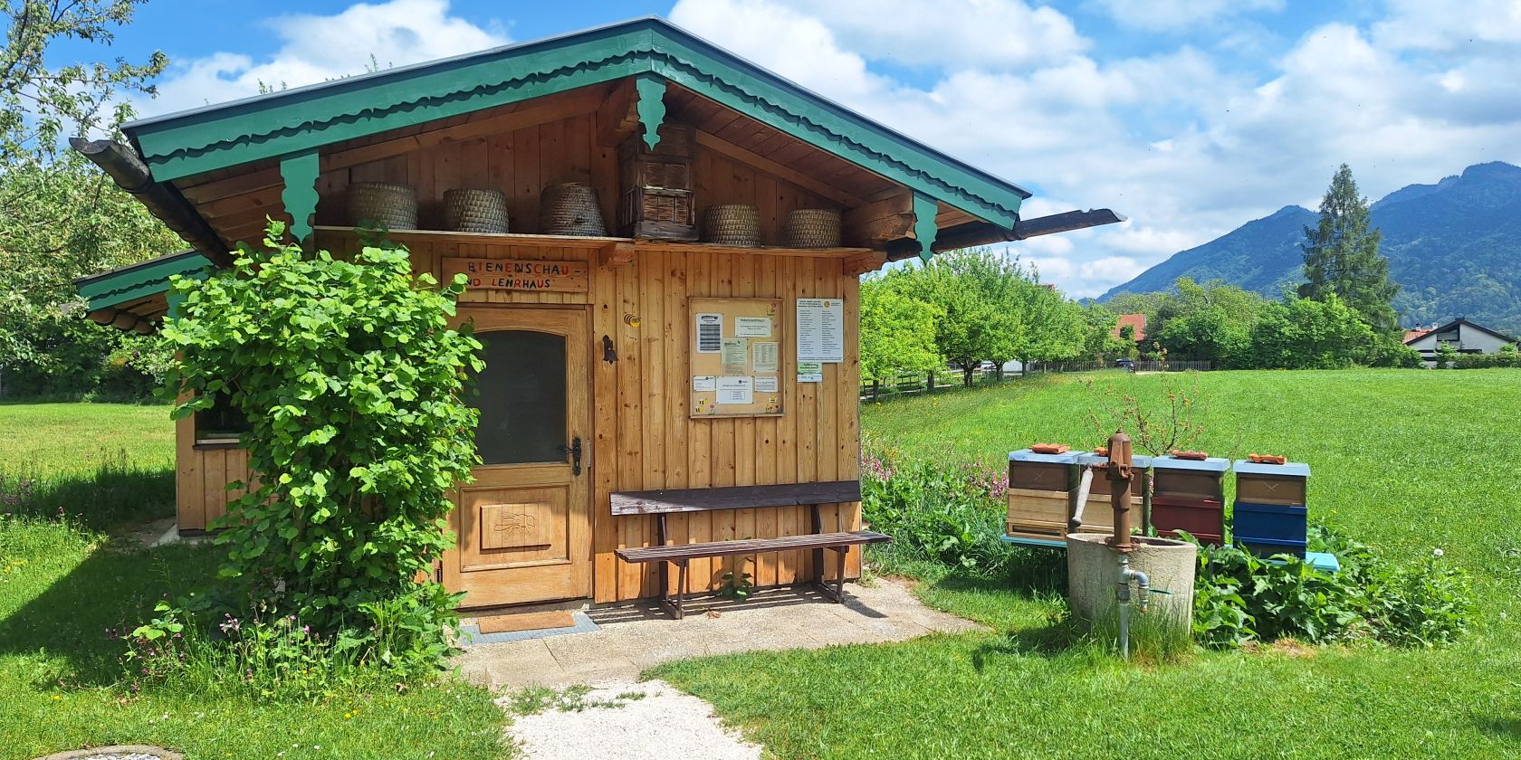 Besichtigung am Bienenschauhaus, &copy; Tourist-Information Grassau