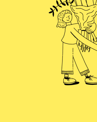 Begr&uuml;&szlig;ung, &copy; Grafik: Elenie Sellerer