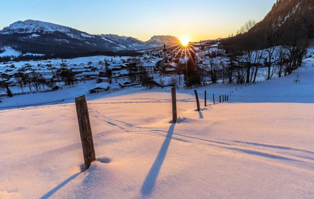 Reit im Winkl Abendd&auml;mmerung, &copy; Stefanie Raab
